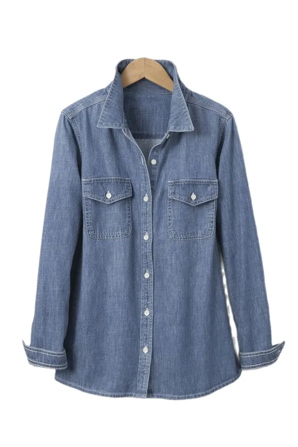 Light Wash Denim Shirt